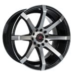 Barzetta Grottesco Black Polished 9x17 jako: 5x112 et: 25