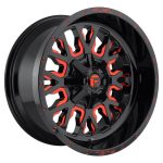 Statusfälgar FC612 GLOSS BLACK RED TINTED CLEAR 9x20 jako:6x135/139,7 et:1