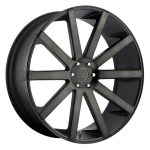 Statusfälgar DC121 MATTE BLACK DOUBLE DARK TINT 10x24 jako:6x139,7 et:20
