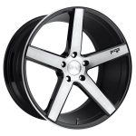 Statusfälgar NC124 GLOSS BLACK BRUSHED 8x18 jako:5x114,3 et:40