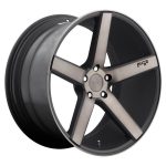Statusfälgar NC134 MATTE BLACK MACHINED 8.5x20 jako:5x108 et:40