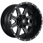 Statusfälgar FC538 MATTE BLACK MILLED 8.25x24 jako:8x165,1 et:-214