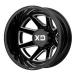 Statusfälgar XD845 Gloss Black Milled 8.25x20 jako:8x210 et:105