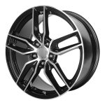 Statusfälgar PR160 Gloss Black with Machined Spokes 10x20 jako:5x120,65 et:79