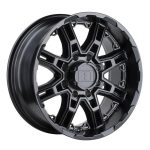 Statusfälgar SLINGSHOT MATTE BLACK 8.5x16 jako:6x135 et:10