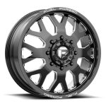 Statusfälgar DE19 FF19D GLOSS BLACK MILLED 8.25x24 jako:10x225 et:-200