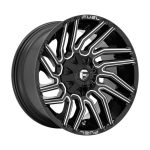 Statusfälgar D773 TYPHOON GLOSS BLACK MILLED 12x22 jako:6x135/139,7 et:-44