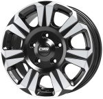 CMS CMS C31 Diamond Black Gloss  6.5x16 jako:6x130 et:62