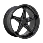 Statusfälgar LAUNCH MATTE BLACK W/ GLOSS BLACK LIP 9.5x19 jako:5x112 et:40