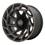 Statusfälgar XD860 ONSLAUGHT SATIN BLACK W/ BRONZE TINT 12x22 jako:6x139,7 et:-44
