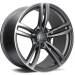 Statusfälgar Diamond Matt Anthracite Front Polished 8x17 jako:5x120 et:33