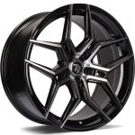 Statusfälgar SV-B Black Front Polished 8x18 jako:5x114,3 et:40