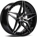 Statusfälgar SV-AR Black Front Polished 9.5x19 jako:5x120 et:35