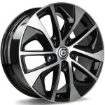 Statusfälgar Yakuza Black Front Polished 7x17 jako:5x114,3 et:39