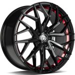 Statusfälgar SV-C Black glossy red inner lip 8.5x19 jako:5x114,3 et:40