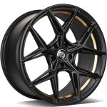 Statusfälgar SCF-B Black Matt Gold Inner Lip 9.5x19 jako:5x120 et:35