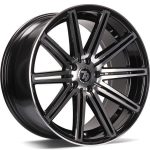 Statusfälgar SV-M Black Front Polished 8x18 jako:5x112 et:35