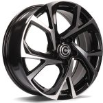 Statusfälgar Tokio Black Front Polished 6.5x17 jako:5x114,3 et:40