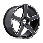 Statusfälgar RIVAGE GLOSS BLACK W/ MILLED SPOKE 10x20 jako:5x112 et:54