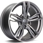 Statusfälgar Dynamite Matt Anthracite Front Polished 8x17 jako:5x120 et:30
