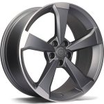 Statusfälgar Twister Matt Anthracite Front Polished 8.5x19 jako:5x112 et:30
