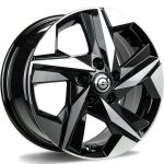 Statusfälgar Kioto Black Front Polished 7.5x17 jako:5x114,3 et:45