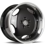 Statusfälgar Vintage Black Glossy Lip Polished 9.5x18 jako:5x112 et:35