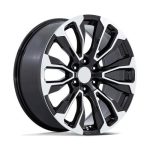Statusfälgar PR211 GLOSS BLACK MACHINED FACE 10x24 jako:6x139,7 et:31