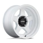 Statusfälgar KM728 LOBO GLOSS WHITE 8.5x17 jako:6x135 et:-10