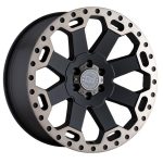 Statusfälgar WARLORD MATTE BLACK W/ MACHINED DARK TINT 9x17 jako:5x127 et:-12