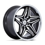 Statusfälgar ABL-46 DUKE GLOSS BLACK MACHINED 9x20 jako:5x115 et:15