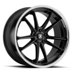 Statusfälgar ABL-23 SIGMA GLOSS BLACK W/ CHROME LIP 9x20 jako:5x112 et:25