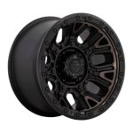 Statusfälgar D824 TRACTION MATTE BLACK W/ DOUBLE DARK TINT 9x20 jako:8x180 et:1