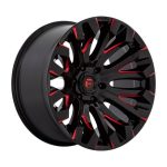 Statusfälgar D829 QUAKE GLOSS BLACK MILLED RED TINT 9x18 jako:5x114,3 et:1