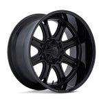 Statusfälgar DARKSTAR MATTE BLACK W/ GLOSS BLACK LIP 9x22 jako:8x180 et:1