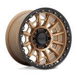 Statusfälgar KM547 CARNAGE MATTE BRONZE W/ BLACK LIP 9x17 jako:6x139,7 et:0