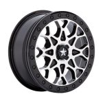 Statusfälgar M48 PORTAL BEADLOCK GLOSS BLACK MACHINED W GB RING 6x15 jako:4x110 et:38