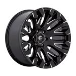 Statusfälgar D828 QUAKE GLOSS BLACK MILLED 9x18 jako:6x139,7 et:1