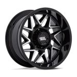 Statusfälgar MO812 TURBINE GLOSS BLACK W/ MACHINED FACE 9x20 jako:5x127 et:20
