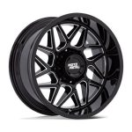 Statusfälgar MO812 TURBINE GLOSS BLACK MILLED 9x20 jako:6x139,7 et:20