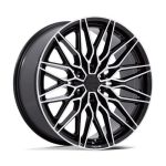 Statusfälgar NC278 CALABRIA 6 GLOSS BLACK W/ MACHINED 10x24 jako:6x135 et:30