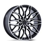 Statusfälgar NC277 CALABRIA 5 GLOSS BLACK MACHINED 9x20 jako:5x114,3 et:35