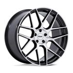 Statusfälgar TW002 LASARTHE GLOSS BLACK MACHINED 10.5x18 jako:5x112 et:35