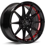Statusfälgar SCF-F Black glossy red inner lip 7x15 jako:4x100/114,3 et:35