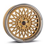 BORBET B gold rim polished 8.5x19 jako:5x114,3 et:40