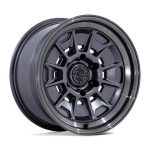 Statusfälgar BR021 MONDO MATTE GUNMETAL W/ GLOSS GRAY LIP 8.5x17 jako:6x139,7 et:-10