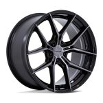 Statusfälgar NC279 PRODIGY 5 GLOSS BLACK DARK TINTED CLEAR 10x24 jako:5x130 et:20