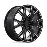 Statusfälgar PR199 GLOSS BLACK MILLED 10x24 jako:6x139,7 et:31