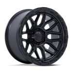 Statusfälgar FC881 SURGE MATTE BLACK W/ GLOSS BLACK LIP 10x20 jako:6x135 et:-18