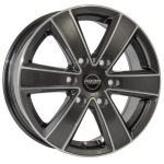 Statusfälgar Hercules 6 Anthracite grey front polished 6.5x17 jako:6x120 et:50